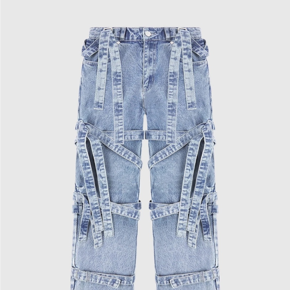 Manier de Voir cargo pants denim